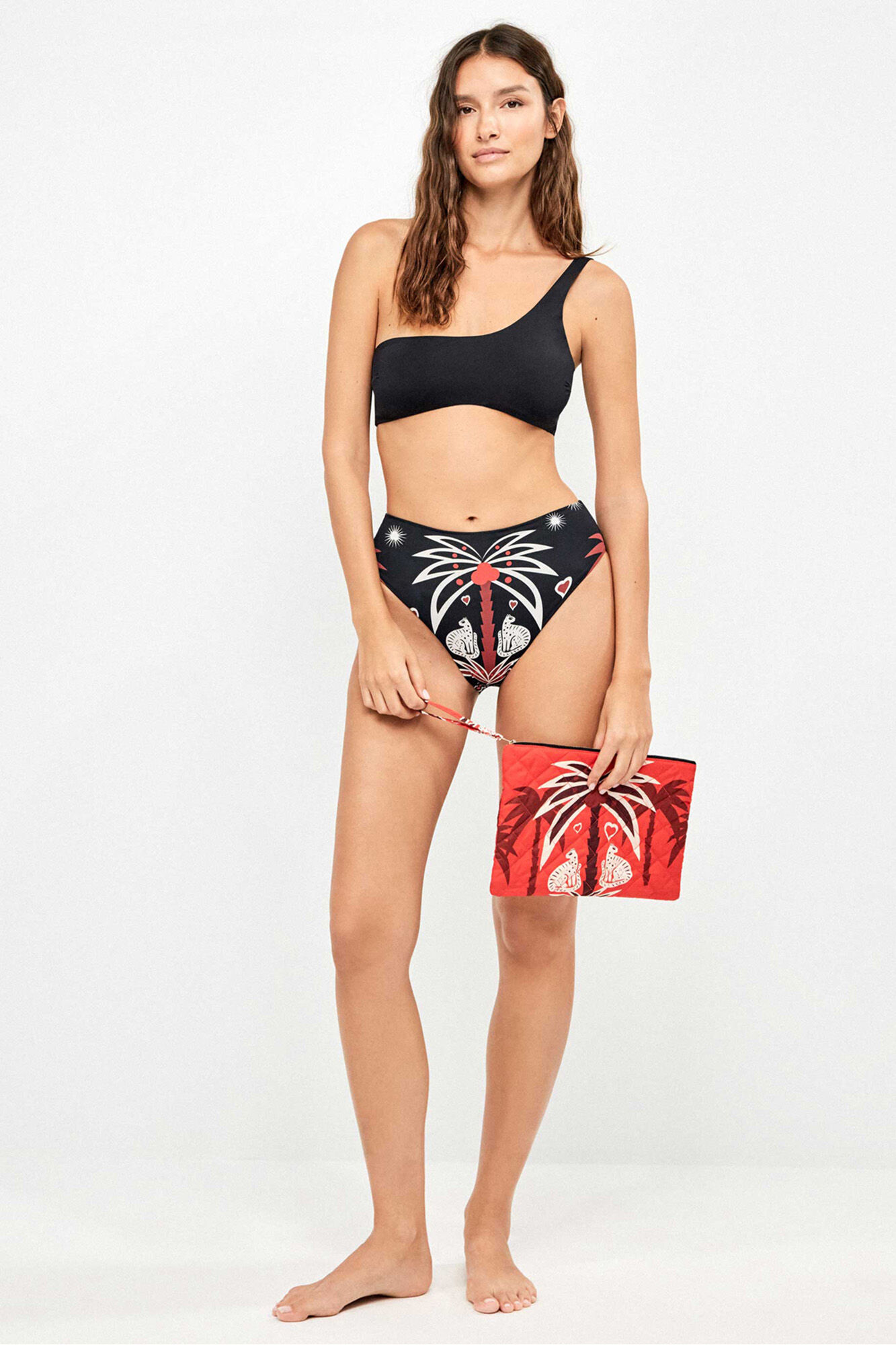 Gisela Strand-Print-Kosmetiktasche