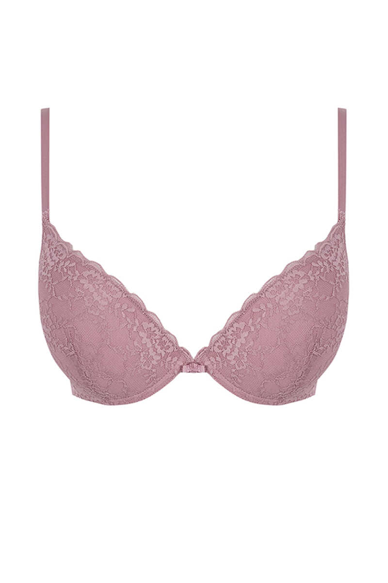 Womensecret GORGEOUS Pink lace push-up bra pink