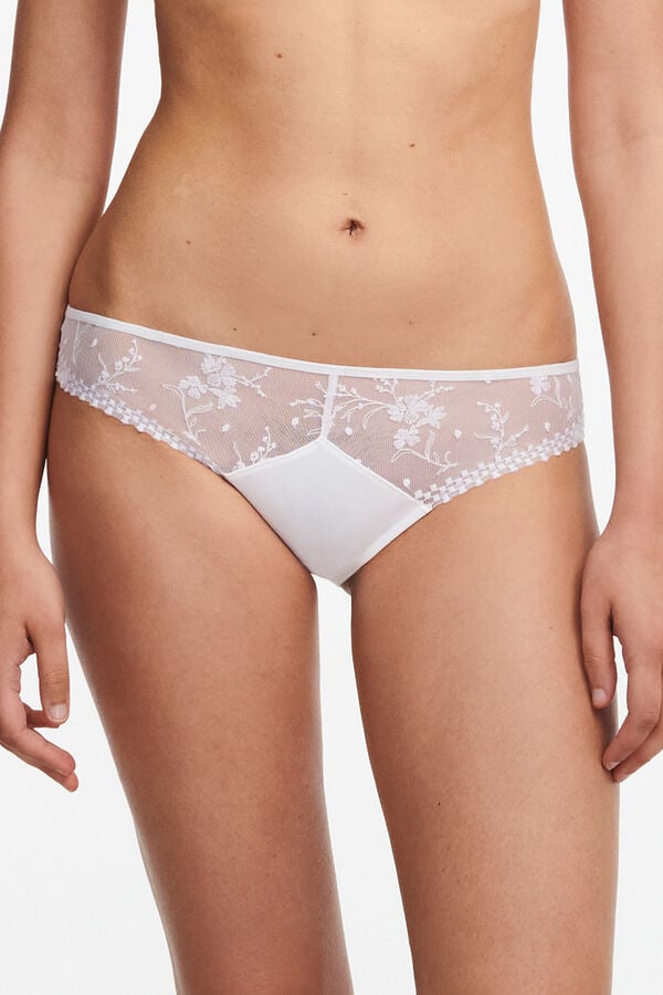 Womensecret Classic embroidered panty fehér