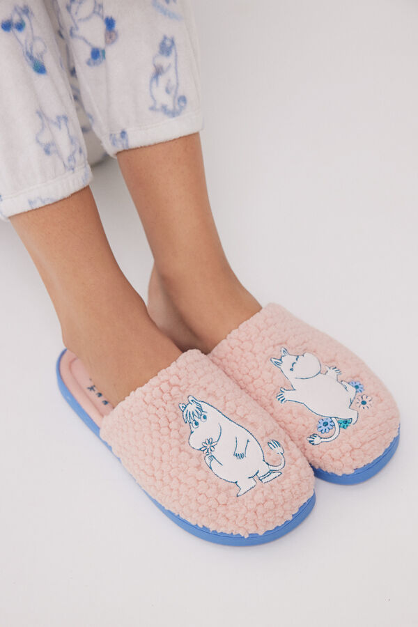 Womensecret Moomin pink textured house slipper pink