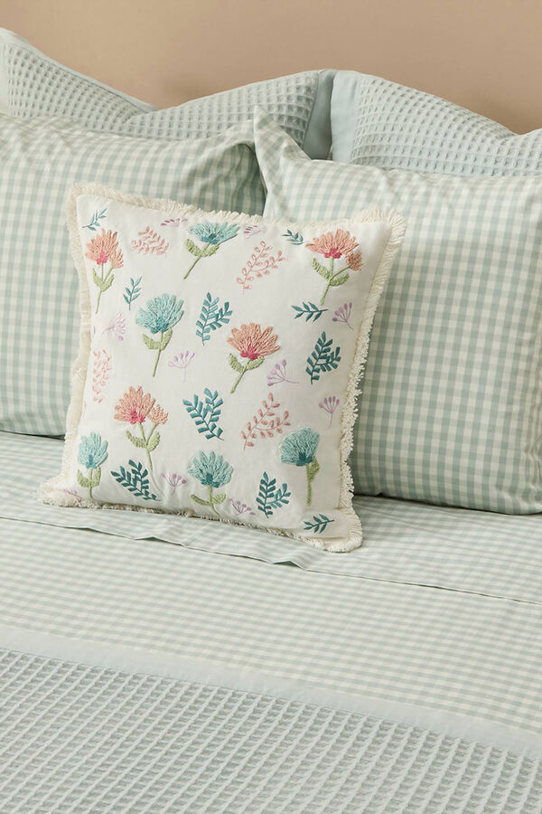 Textura Bettbezug mit Vichy- Hülle Blau