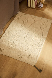 Calma House Alfombra de algod&oacute;n flameado Mayo