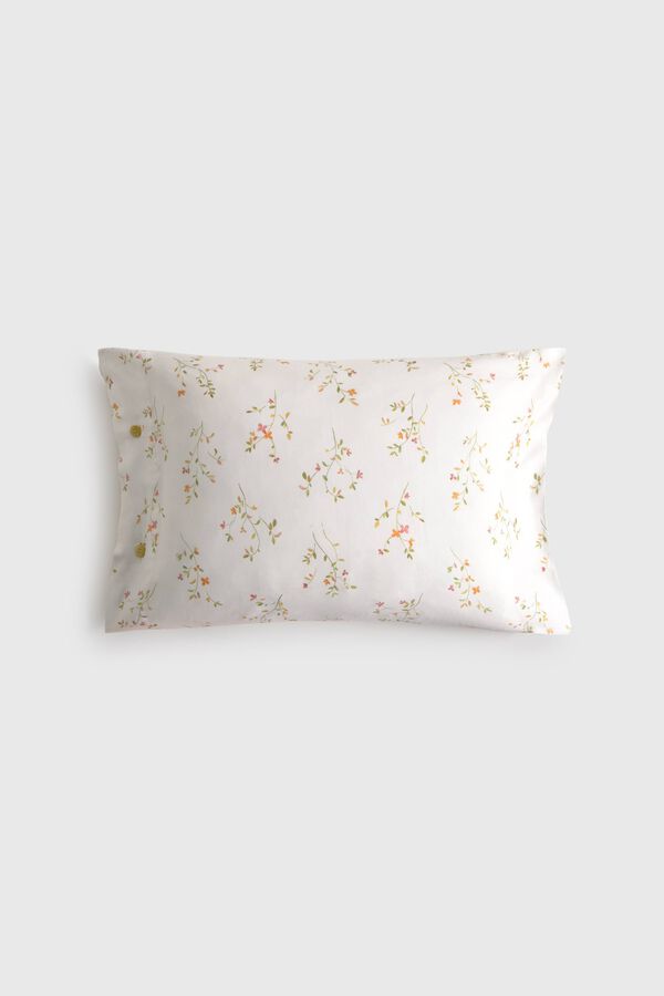 Textura Housse de coussin imprim&eacute;e blanc