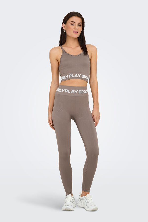 Only Play Calvin Klein logo non padding bra blue grey