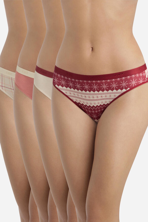 DIM Pack of 4 cotton slips DIM Pockets printed
