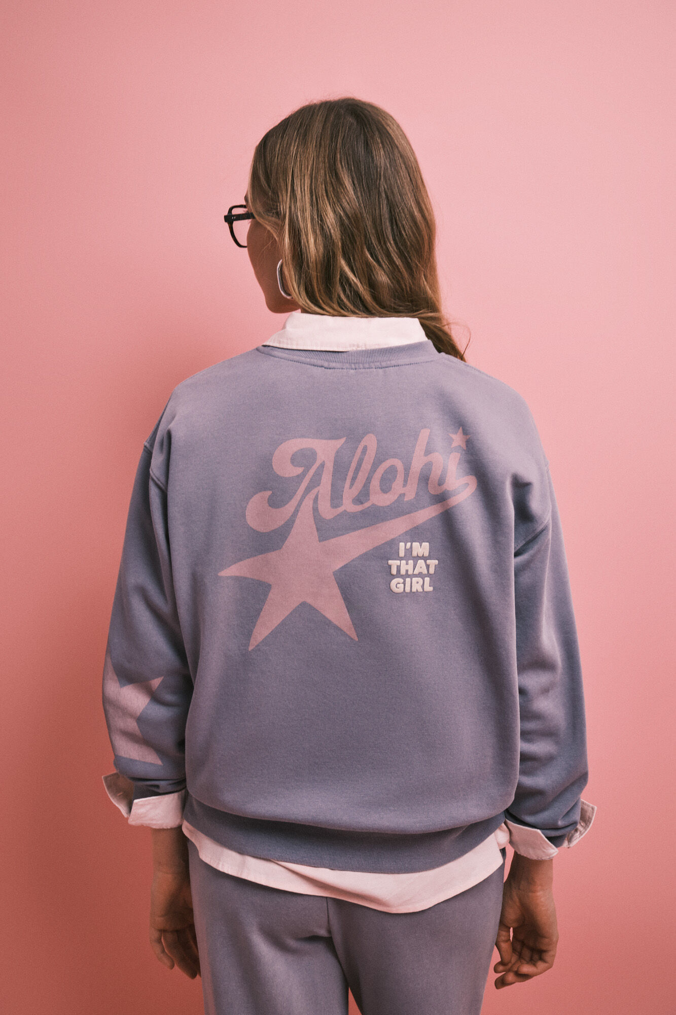 HI&BYE Blue cotton sweatshirt