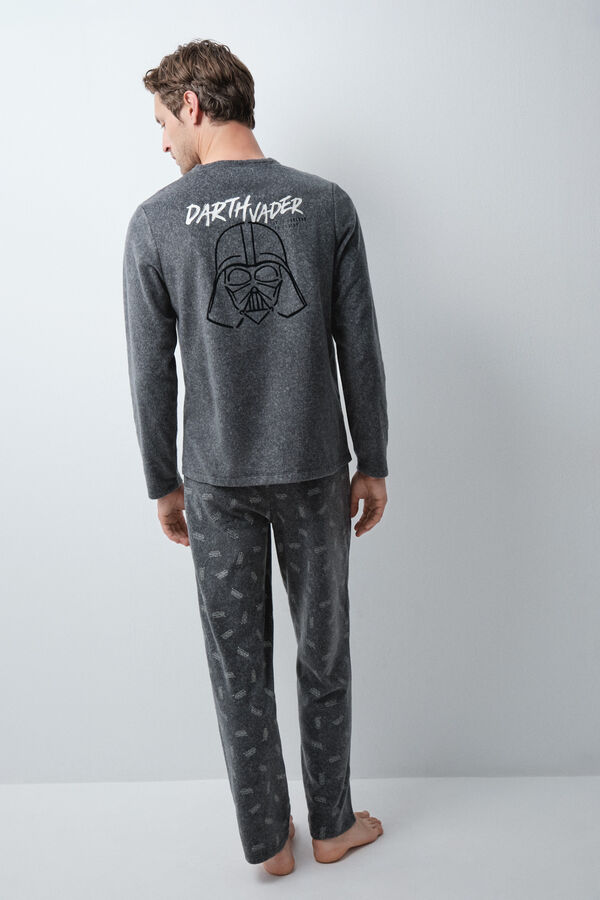 Women'secret Darth Vader men's fleece long pyjamas grey