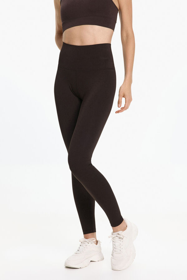 Only Play Legging JAM tiro extra alto marr&oacute;n
