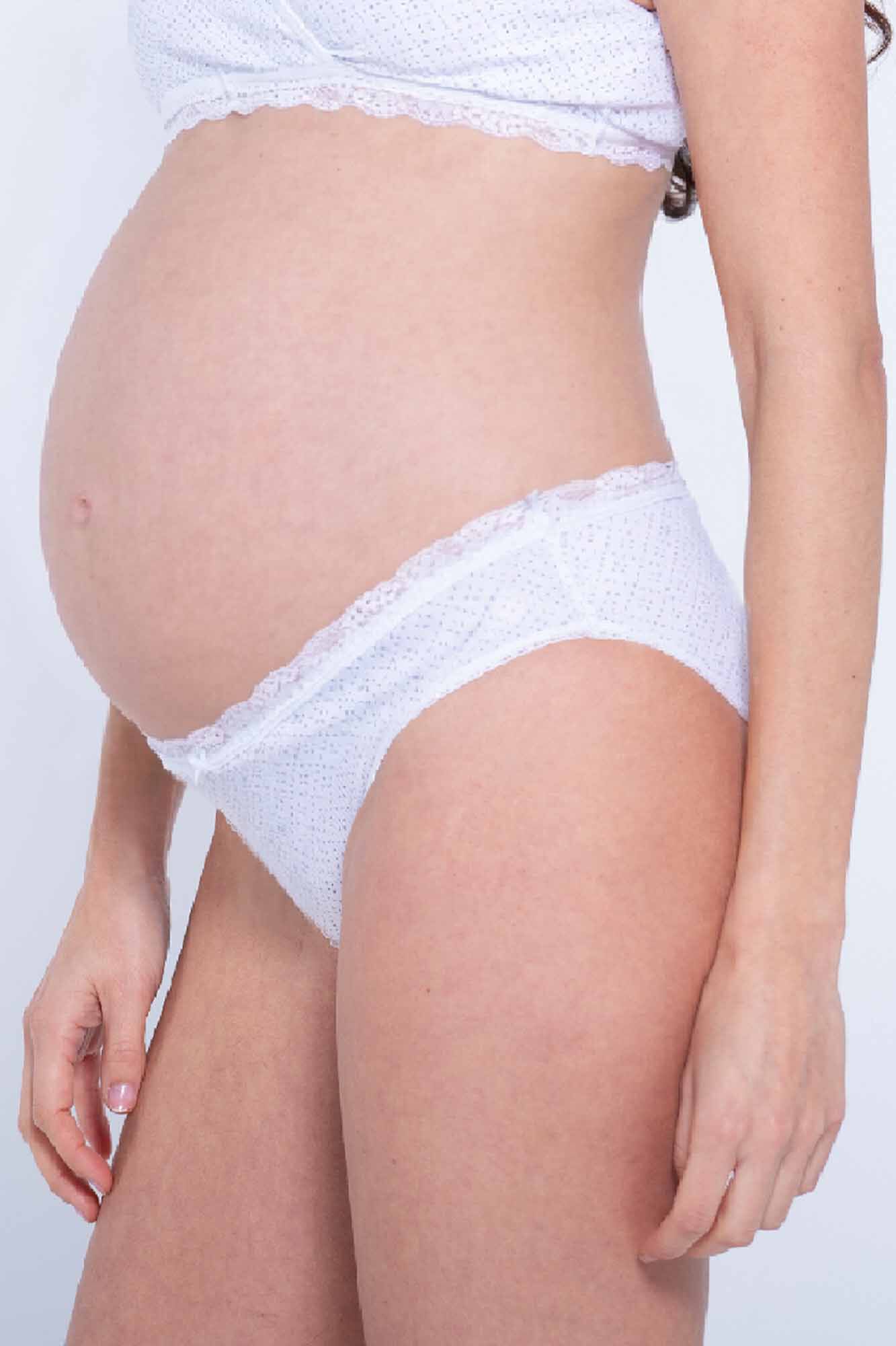 Ohma! Gerippter Umstands-Slip mit Print