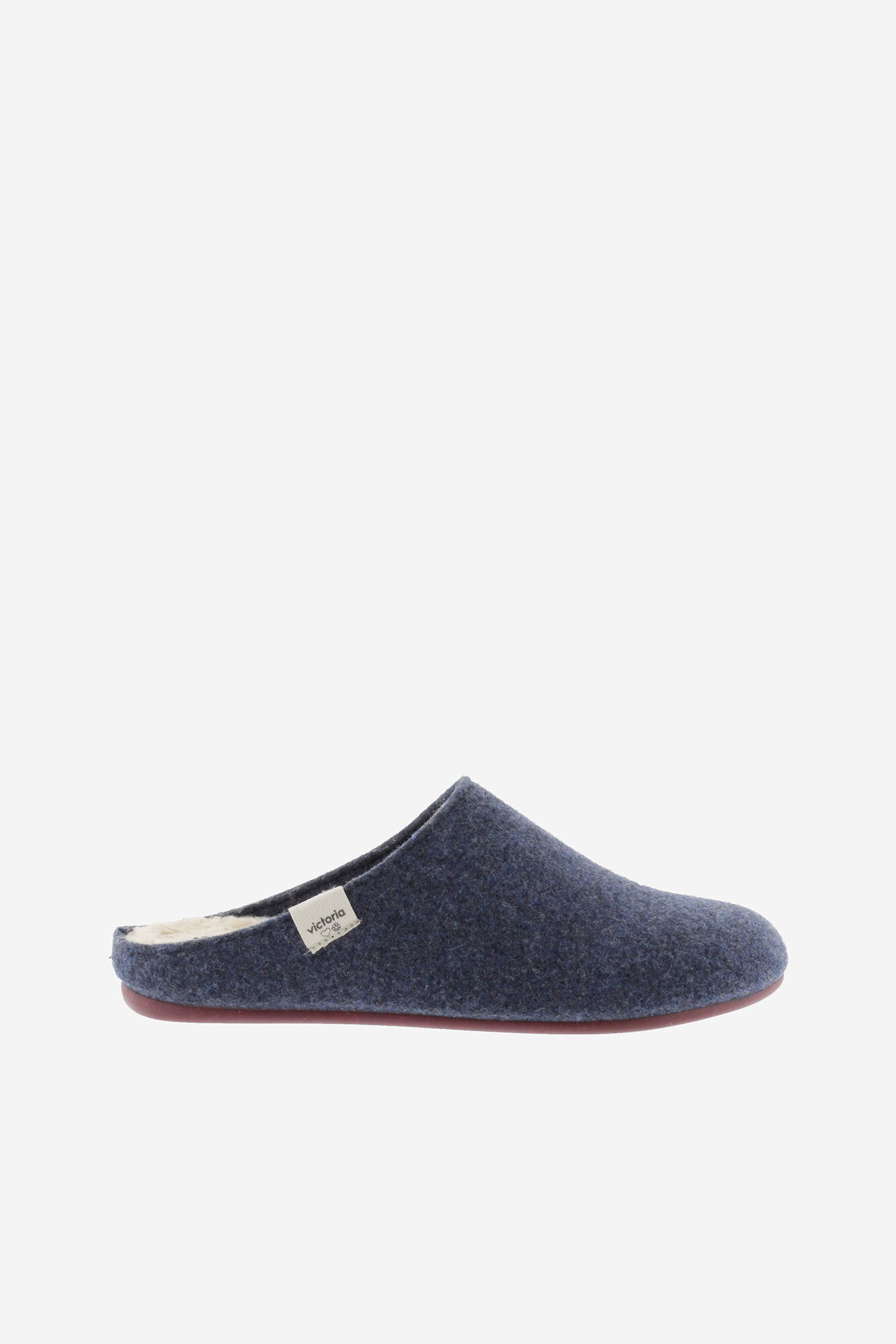 Victoria Victoria Norte Chinelos de quarto de feltro reciclado com palmilha interior tipo borrego
