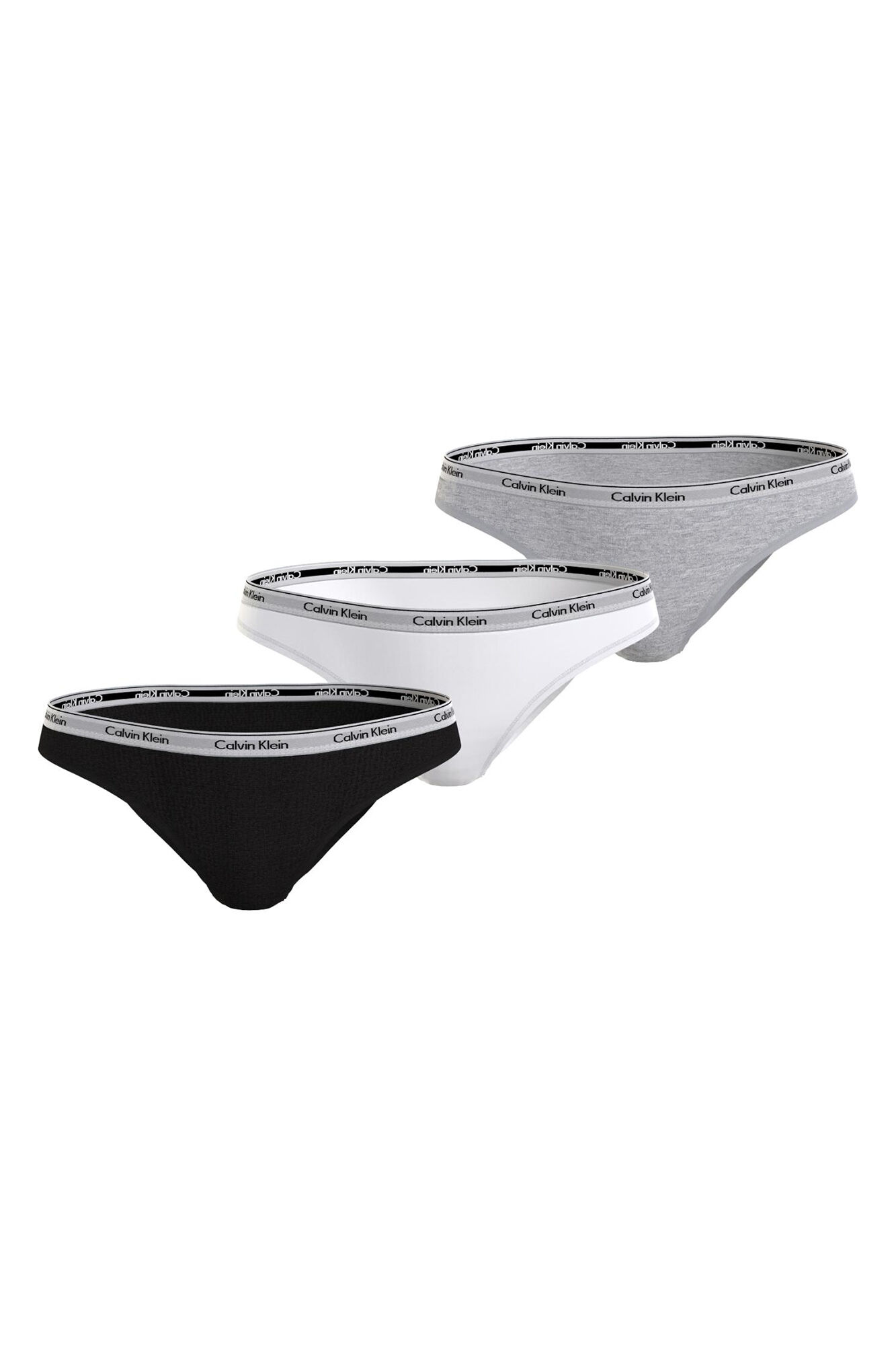 Calvin Klein Pack 3 bragas cl&aacute;sicas neutras logo