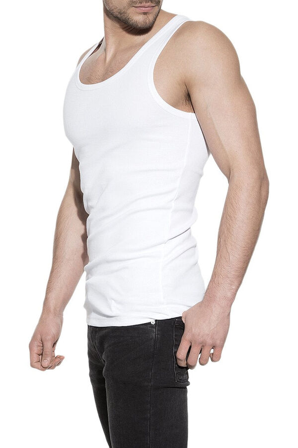 Bread & Boxers Pack of 2 white organic cotton sleeves tops blanc