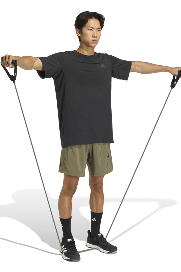 Adidas Pantal&oacute;n corto t&eacute;cnico logo marr&oacute;n