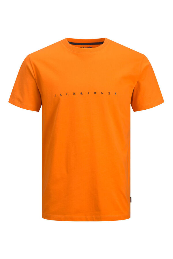 Womensecret Camiseta logo en relieve naranja