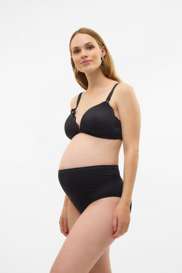 Mamalicious Pack of maternity panties burgundy