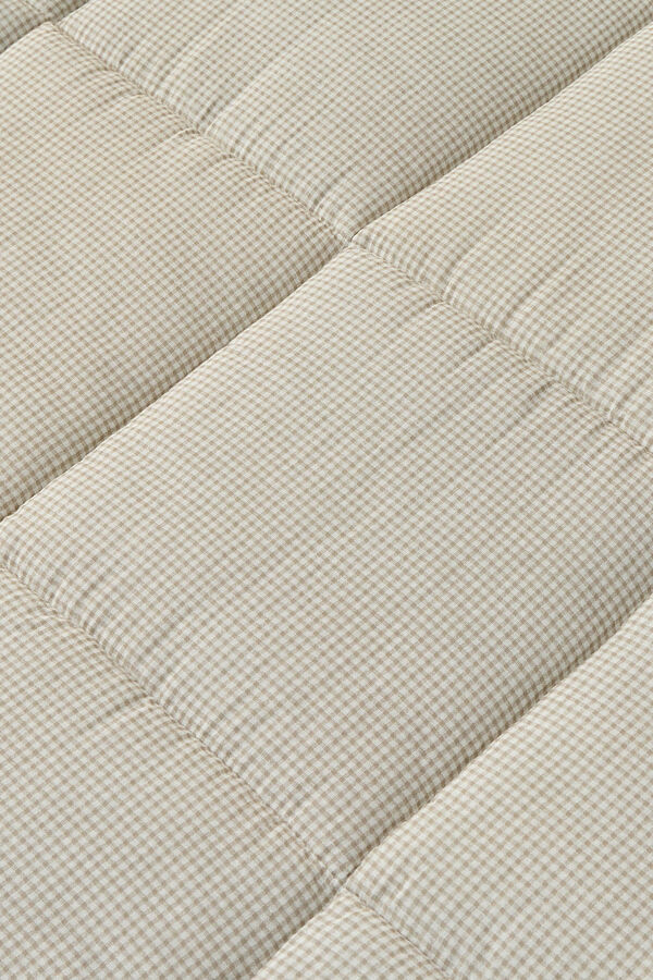 Textura Edred&oacute;n patchwork reversible kaki