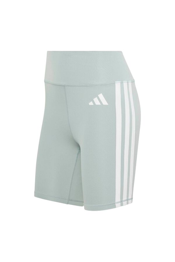 Adidas Mallas cortas Optime 3 bandas verde