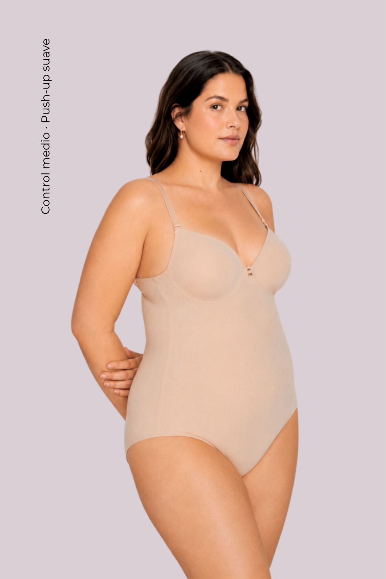 Ivette Bridal Ivette Bridal natural backless bodysuit with push-up cups