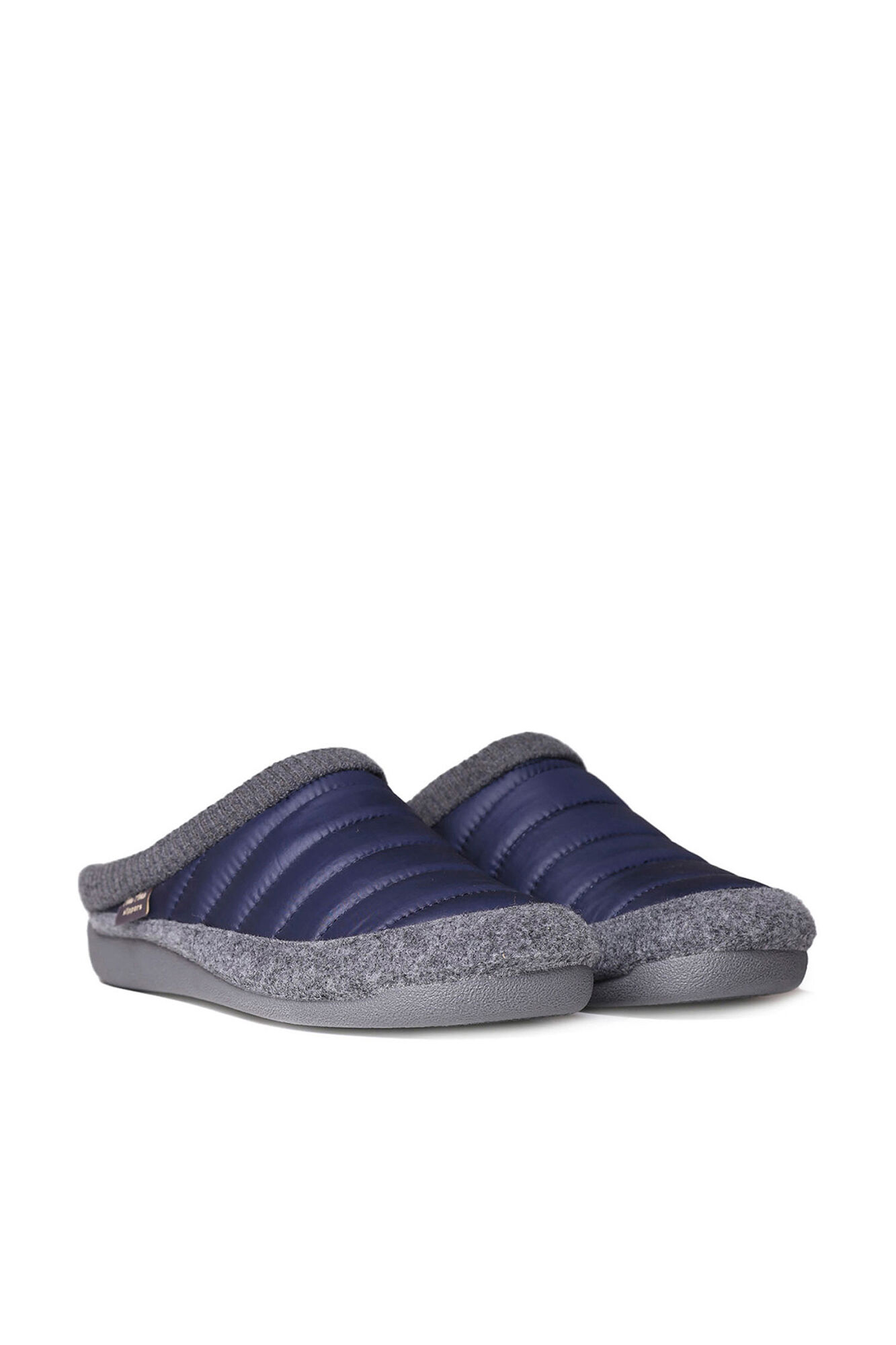 Toni Pons Zapatilla Para Hombre Tipo Zueco En Fieltro Y Tejido Acolchado