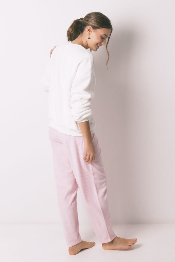 Women'secret Pyjama long en polaire Snoopy beige