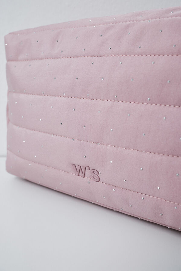Women'secret Trousse de toilette portefeuille grande matelass&eacute;e rose rose