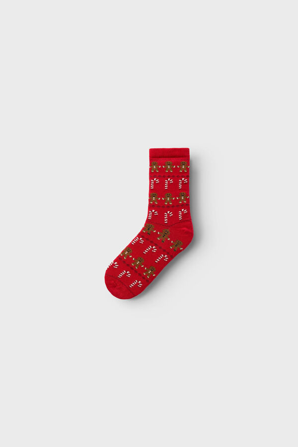 Womensecret Pack of 3 pairs of boys' Christmas socks zöld