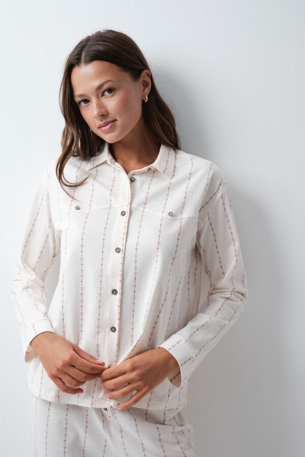 Women'secret Cowboy classic pyjamas beige