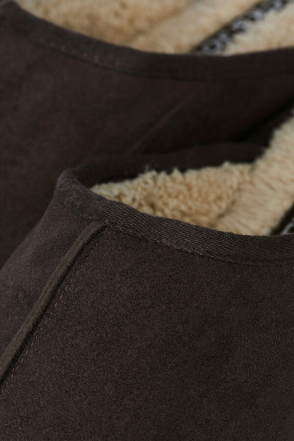 Jack & Jones Chinelos de borrego castanho