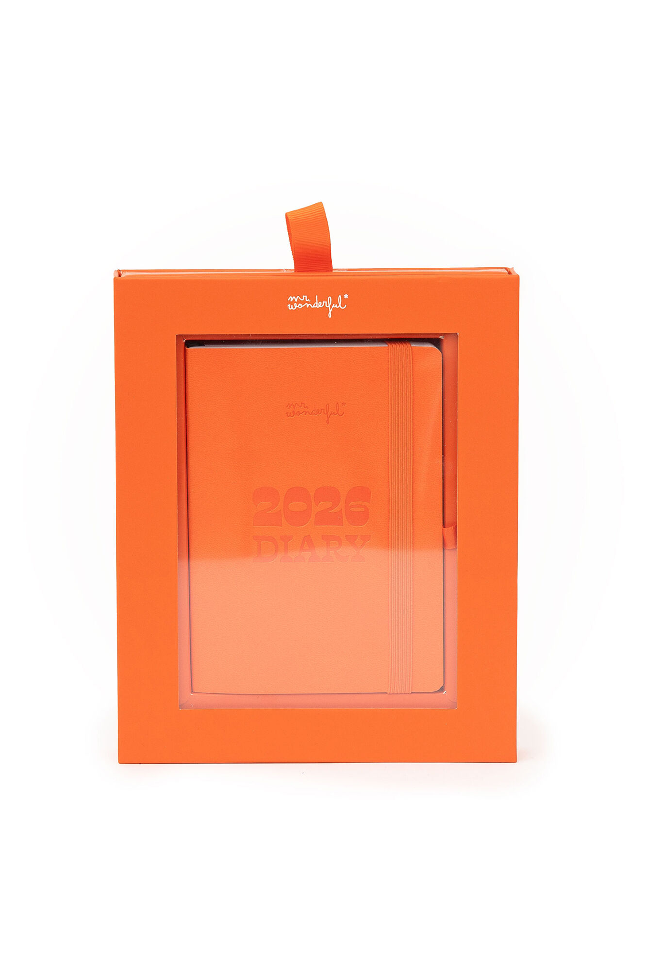 Mr. Wonderful Agenda Pocket 2026 Semanal peque&ntilde;a - Naranja