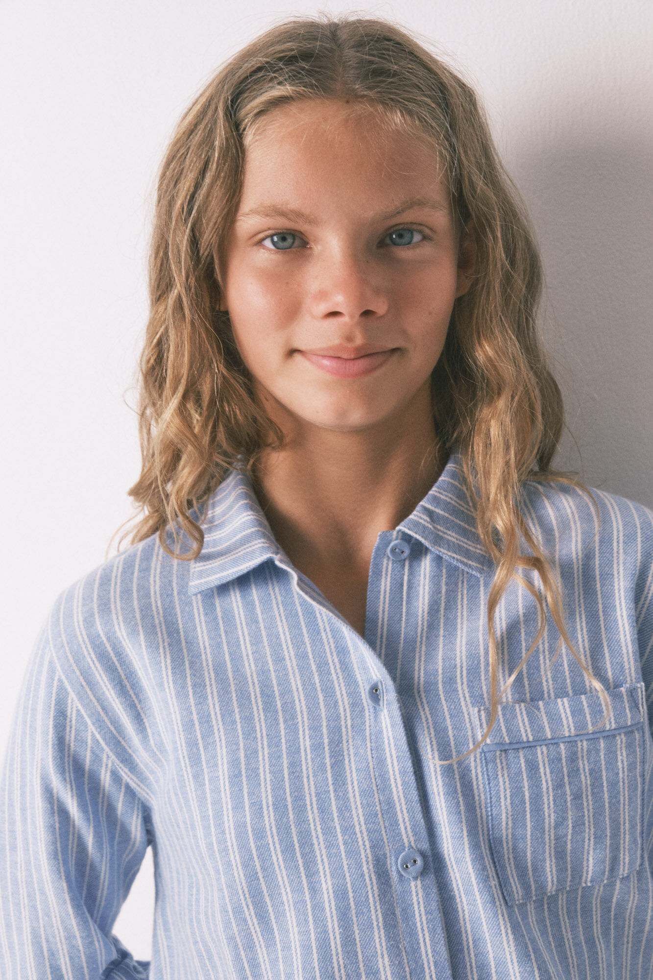 Women'secret Children's striped shirt pyjamas , 100% cotton