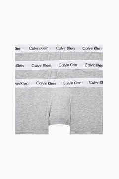Womensecret Boxer de algodón con cinturilla de Calvin Klein gris