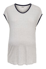 Only Maternity Camiseta de rayas maternity estampado