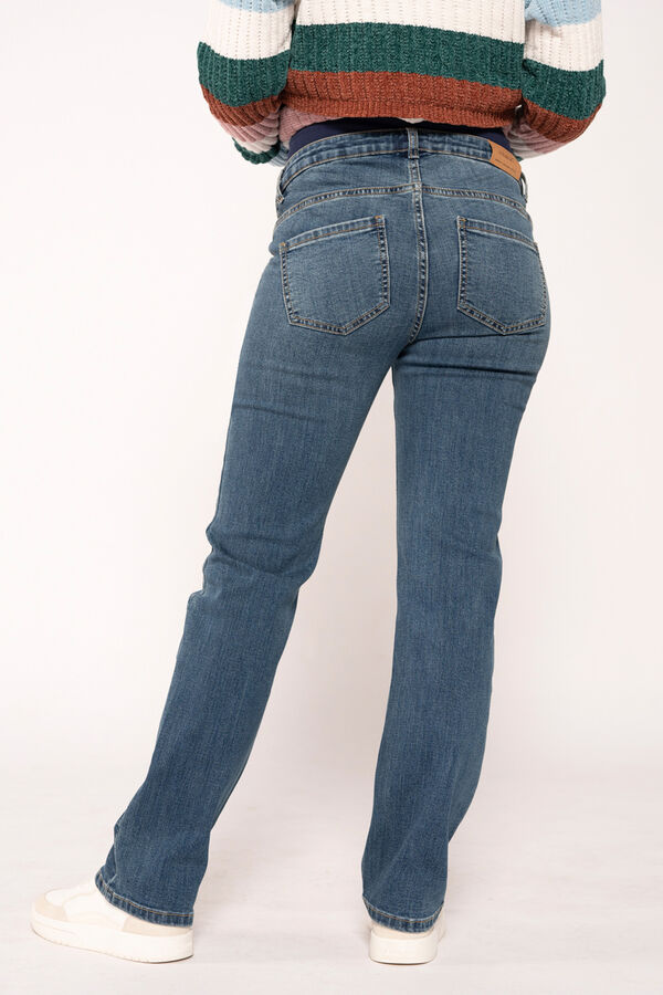 Womensecret Jeans pré-mamã retas barriga alta azul