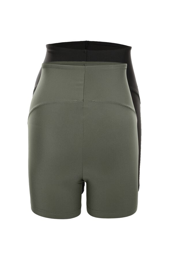 Trendyol Pack de 2 leggings deportivos cortos estampado