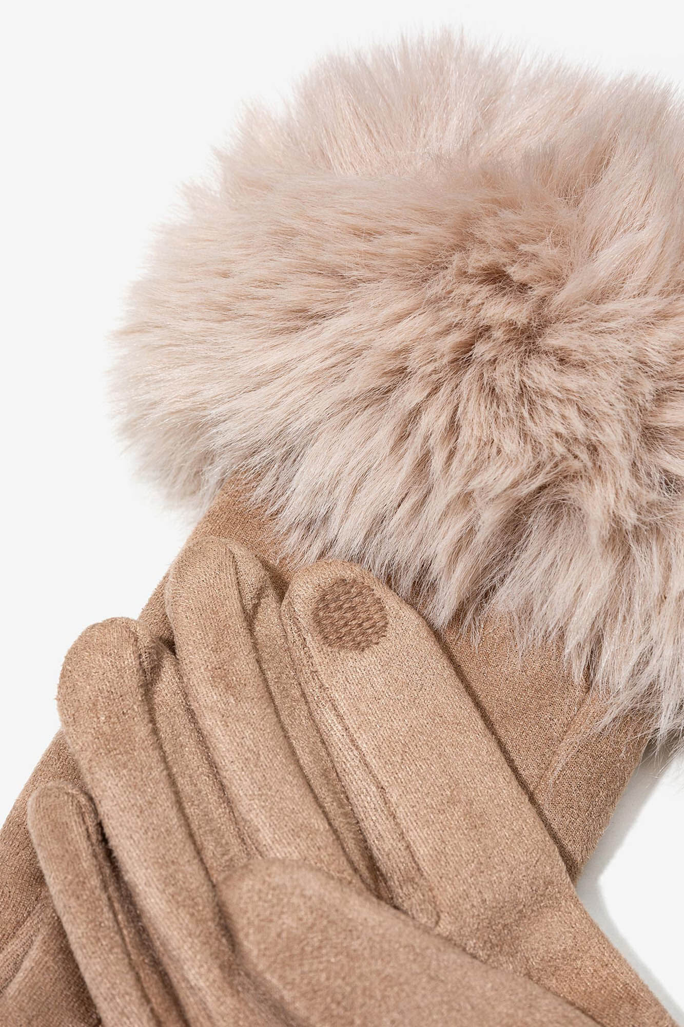 Vilanova Luvas Efeito Camur&ccedil;a com Felpa