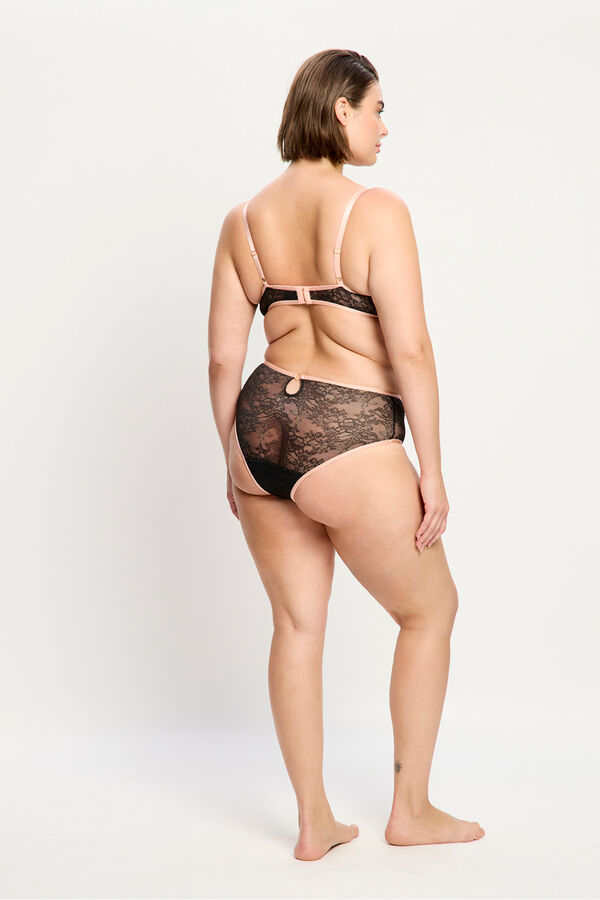 Modibodi Braga menstrual encaje alta negro