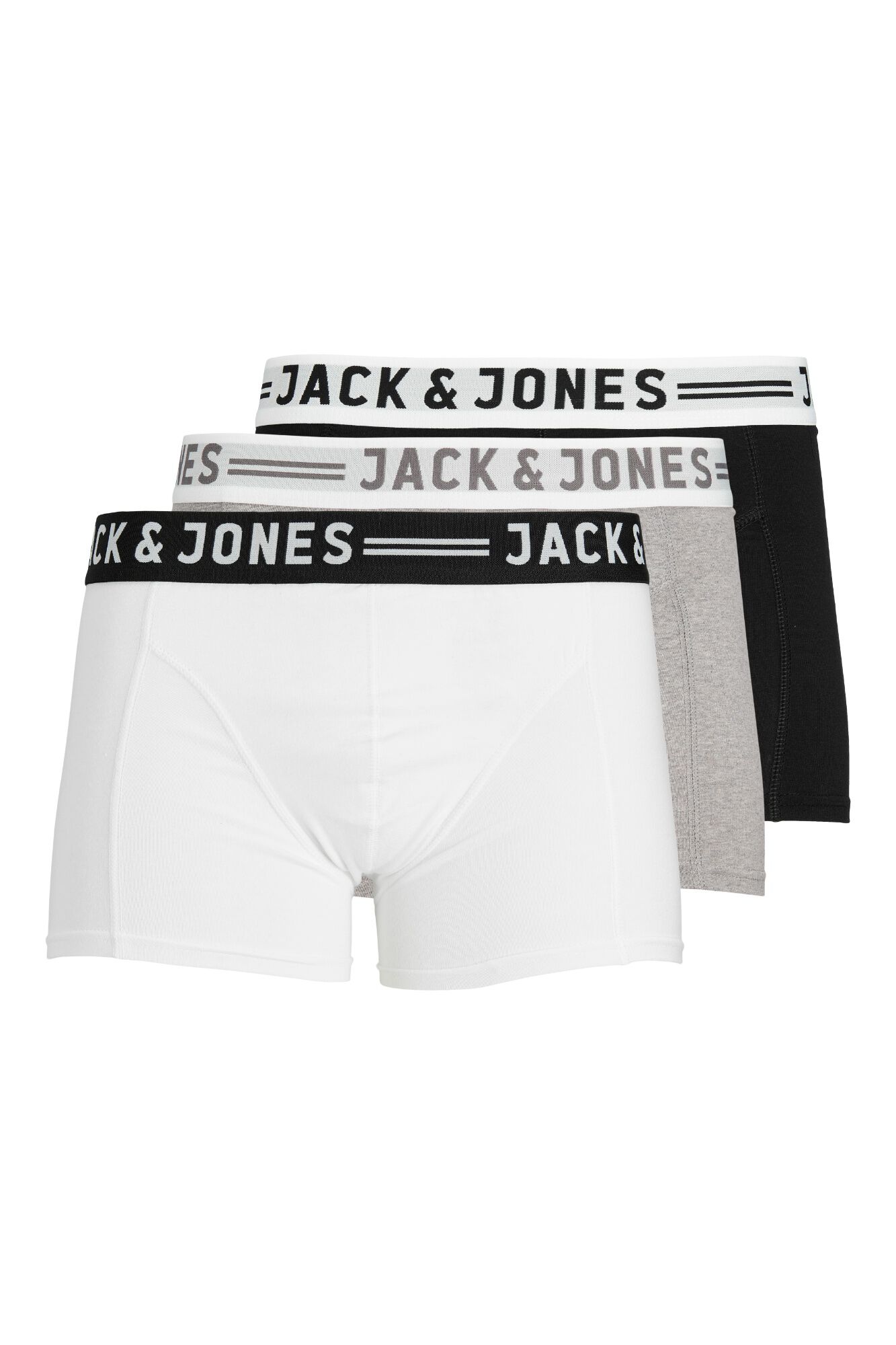 Jack & Jones Pack 3 boxers em algod&atilde;o