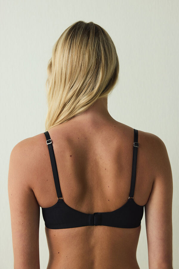 Penti Sujetador c&oacute;modo y acogedor sin aros ni relleno para el d&iacute;a a d&iacute;a negro