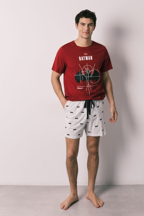 Women'secret Red cotton short men's pyjamas Batman red