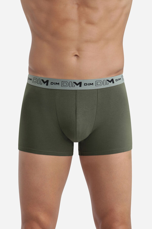 DIM Pack de 3 boxers algod&oacute;n el&aacute;stico org&aacute;nico multicolor