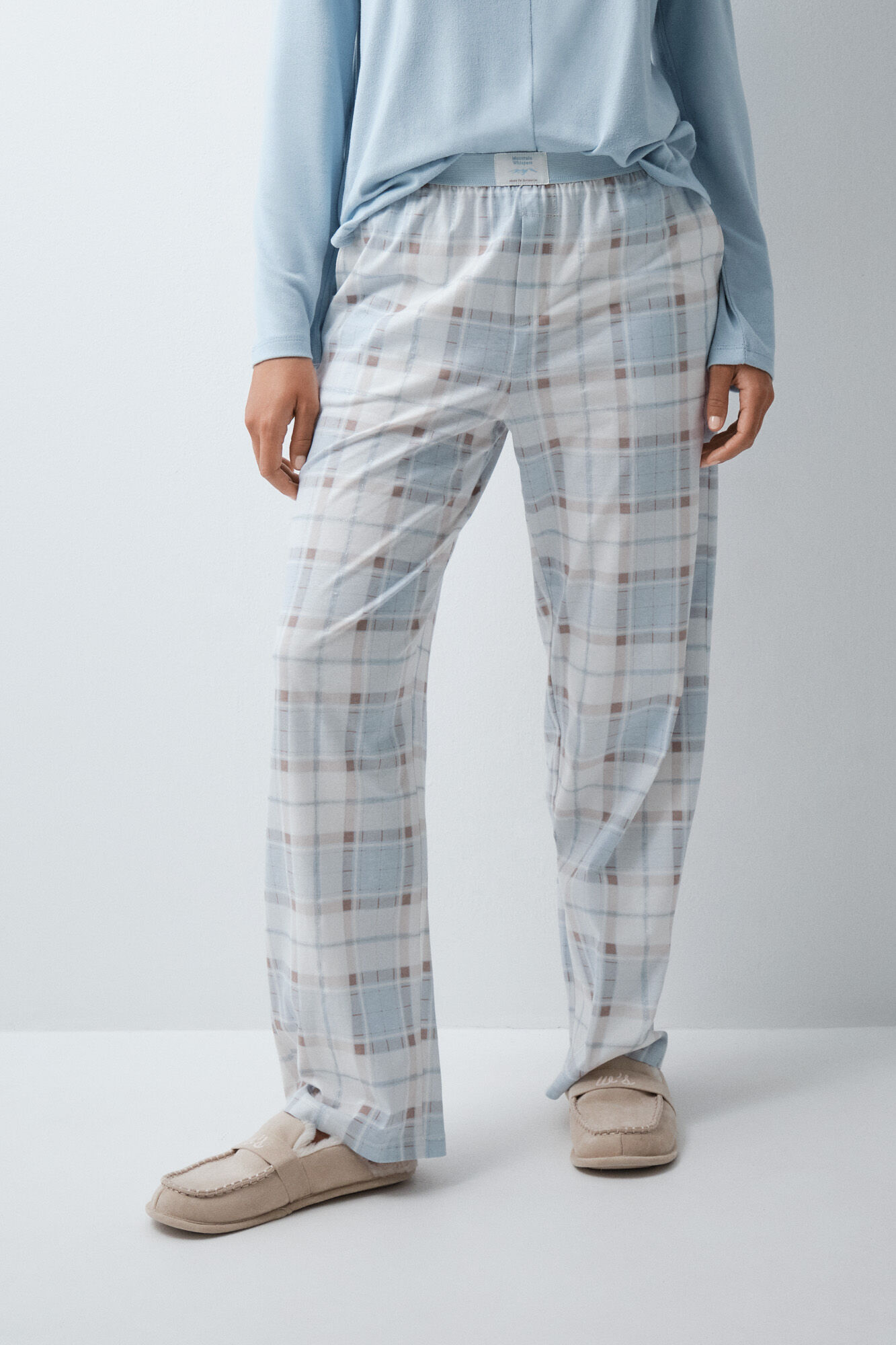 Women'secret Plaid cotton long trousers