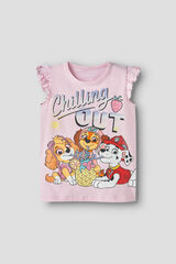 Name it Girl's T-shirt PATRULLA CANINA pink