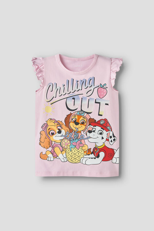 Name it Girl's T-shirt PATRULLA CANINA pink
