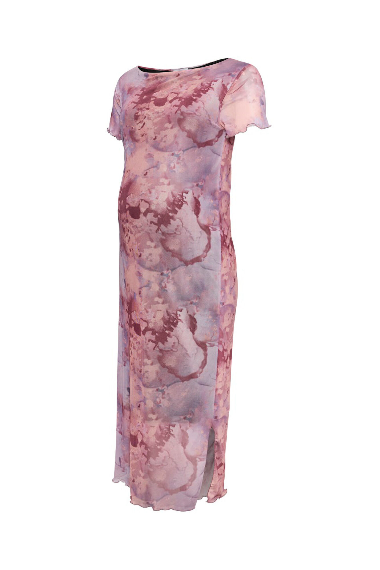 Mamalicious Vestido midi efecto mesh maternity