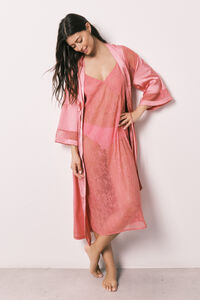 Women'secret Bata larga satinada encaje