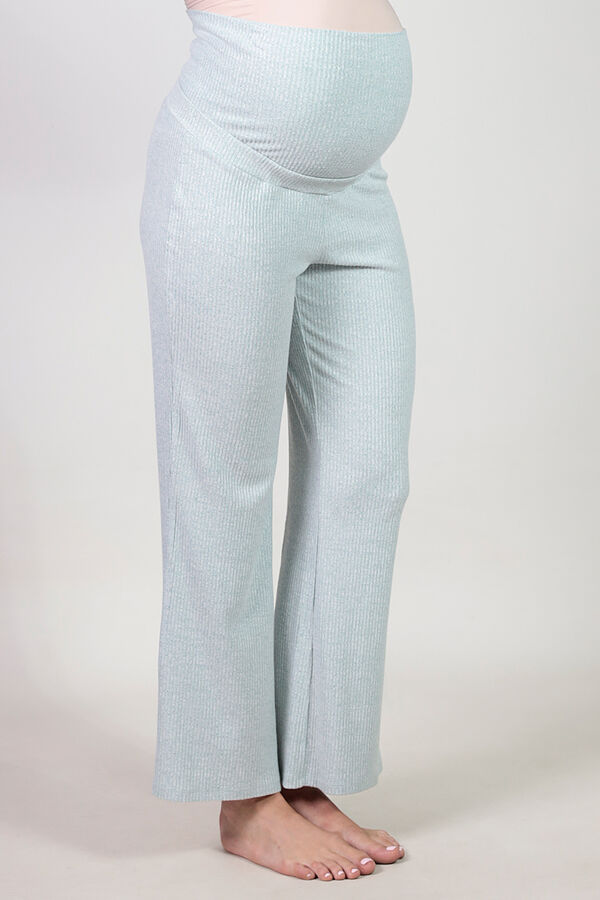 Womensecret Polo and comfortable wide maternity trouser set bézs