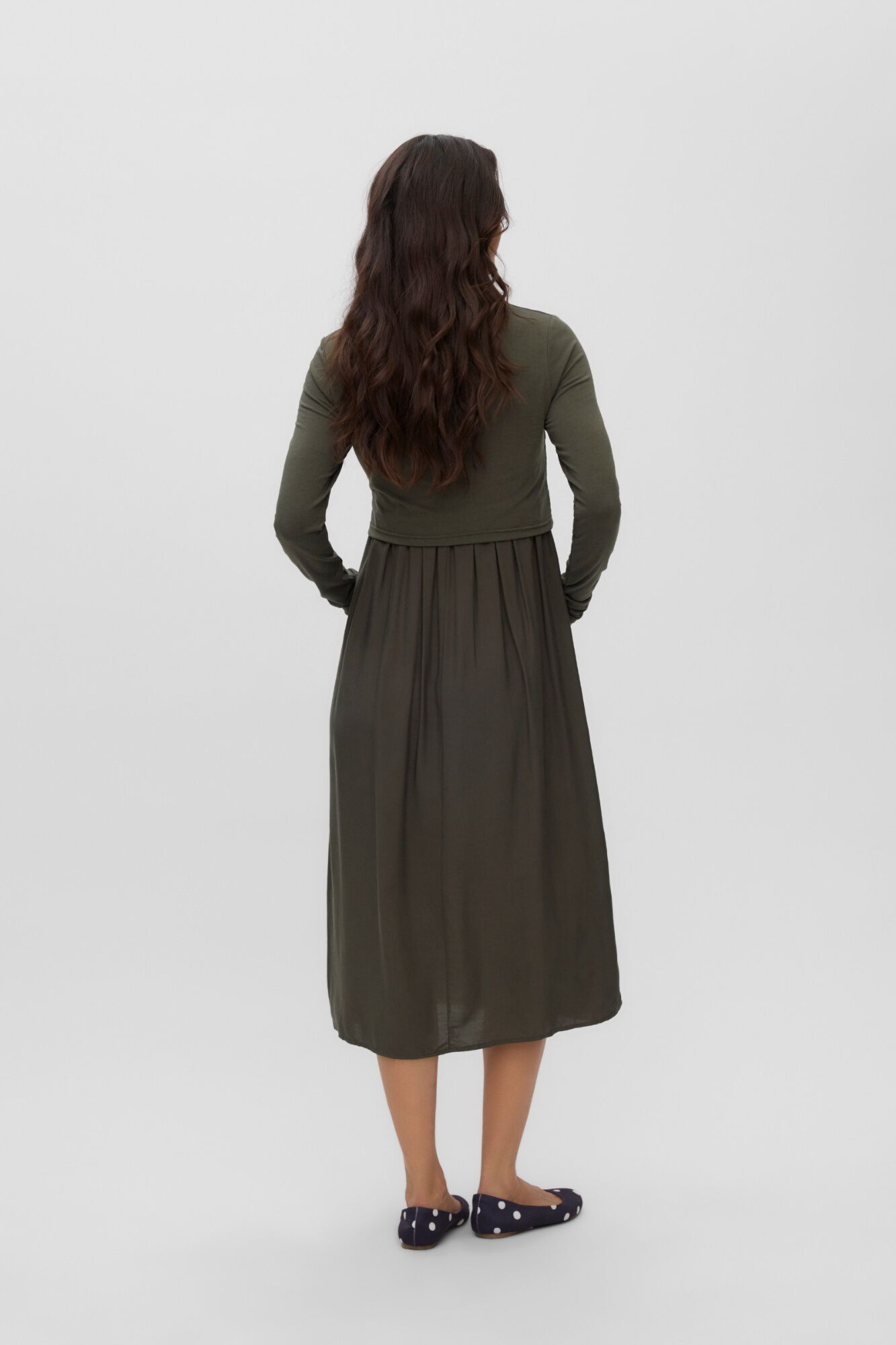 Mamalicious Fluid long maternity and breastfeeding dress