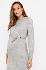 Womensecret Vestido punto maternity gris