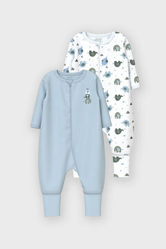 Womensecret Set bestehend aus zwei Baby-Jungen-Pyjamas Blau