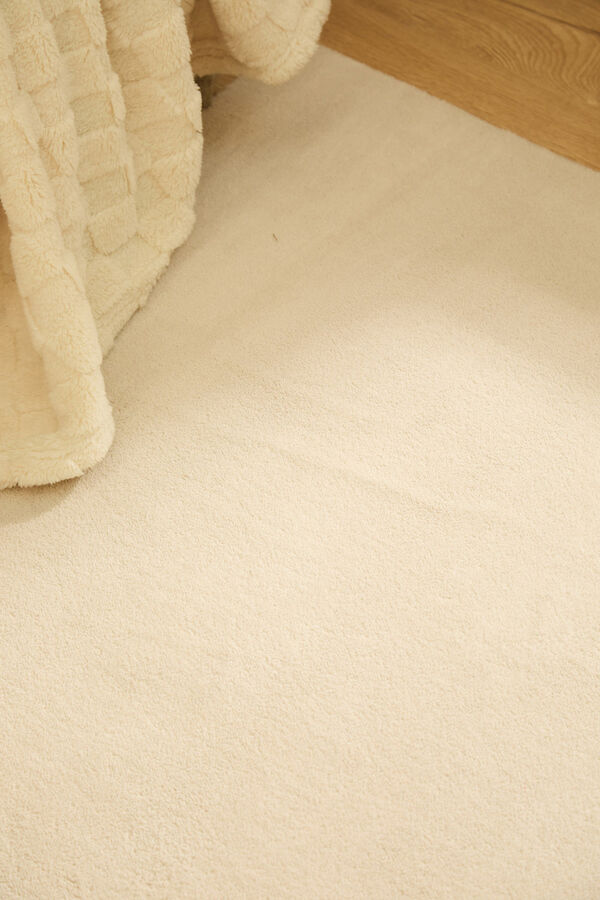 Calma House Alfombra lavable de pelo suave en tono piedra Apolo beige